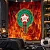 Wall Hanging Tapestry Morocco Football Print Cloth for Living Room Bedroom Home Decor