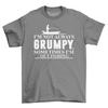 Not Always Grumpy Sometimes I'm Out Fishing Mens T-Shirt Top Gift Novelty Shirt