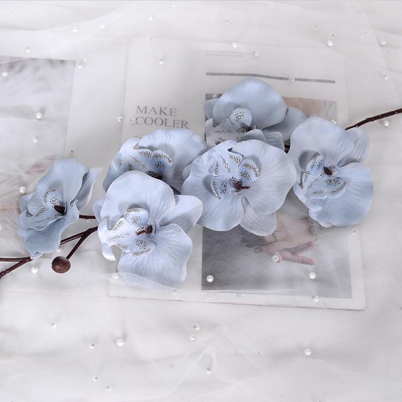 Multicolour Phalaenopsis Simulation Flower Bouquet  For Home And Decor Event