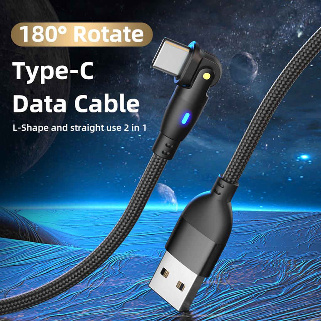 Гибкий кабель USB A на C, кабель USB на USB C для ПК, телефона, ноутбуков, кабель для зарядки 3A для бесшовного игрового опыта
