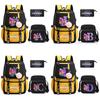 3Pcs/set Anime 26 English Letter Printed Backpack with Shoulder Bag for Teenager Student Girl Boy Bookbag Large Capacity Travel Bag Kid Gift Rucksak