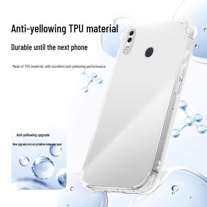 Прозрачный силиконовый чехол Huawei nova3 с защитой от падений и углами-подушками - Стильный дизайн с полным покрытием