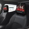 Рождественские чехлы на подголовники для автомобилей, полиэстеровые защитные чехлы на подголовники для большинства транспортных средств, мягкая ткань, легко чистятся