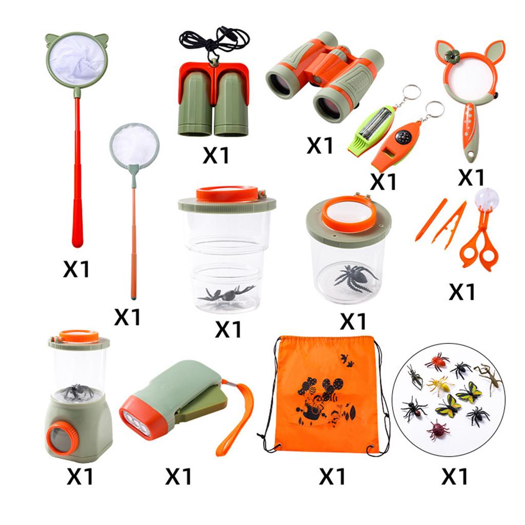 Kid Outdoor Explorer Set Bug Catching Observation Tools Nature Exploration Children Games Magnifying Lens Insect Catcher