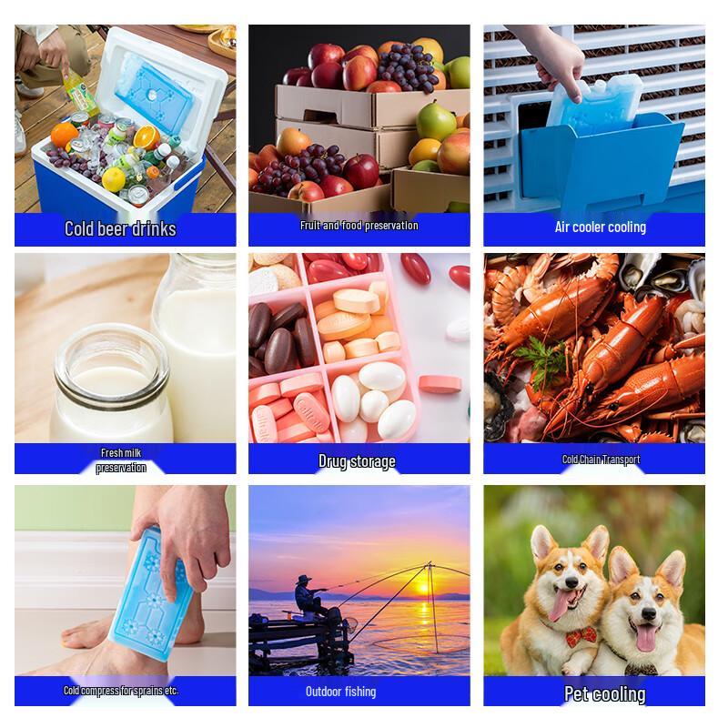 Tianxi Reusable Ice Packs for Coolers