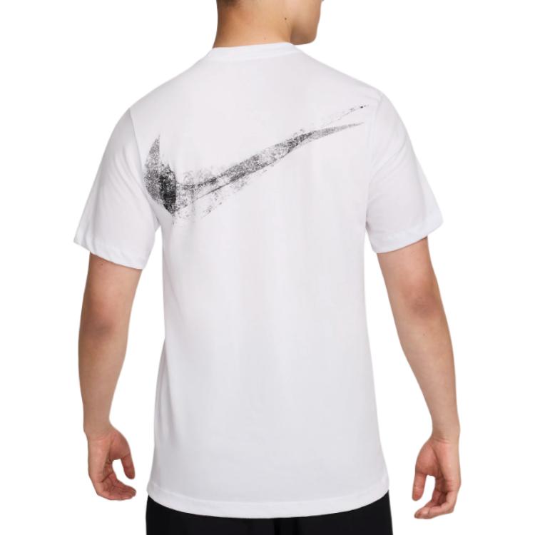 Nike Футболки мужские белые с круглым вырезом HF5247-100