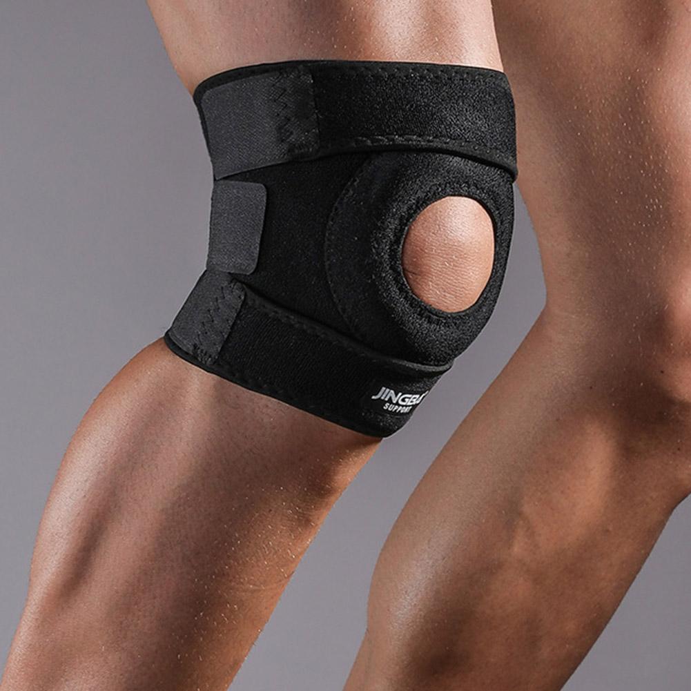 1Pc JINGBA Kneepad Stabilizer Fitness Knee Pads Adjustable Compression Knee Support Brace for Workout