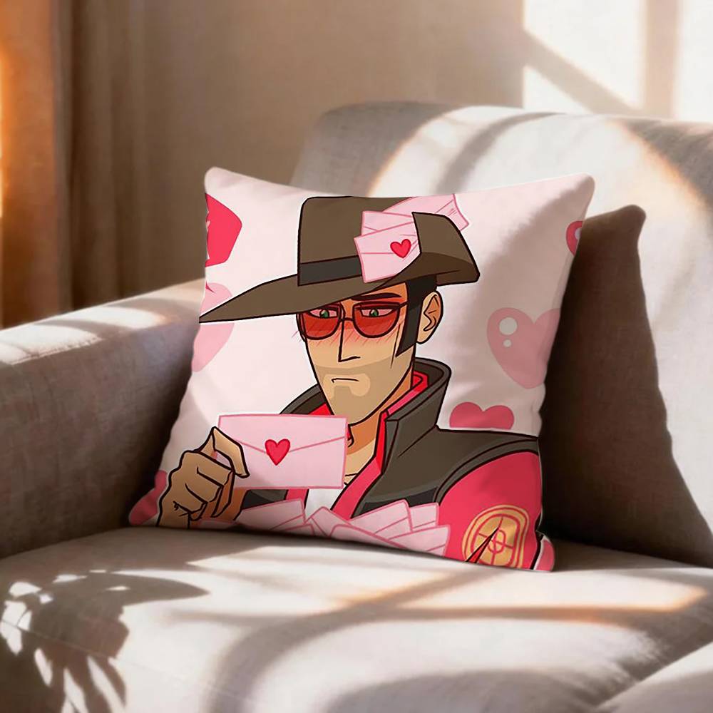 Scout Medic Team FFortress TF Pillow Case Pattern Printed Pillowcase For Living Room Sofa Cushion Cover