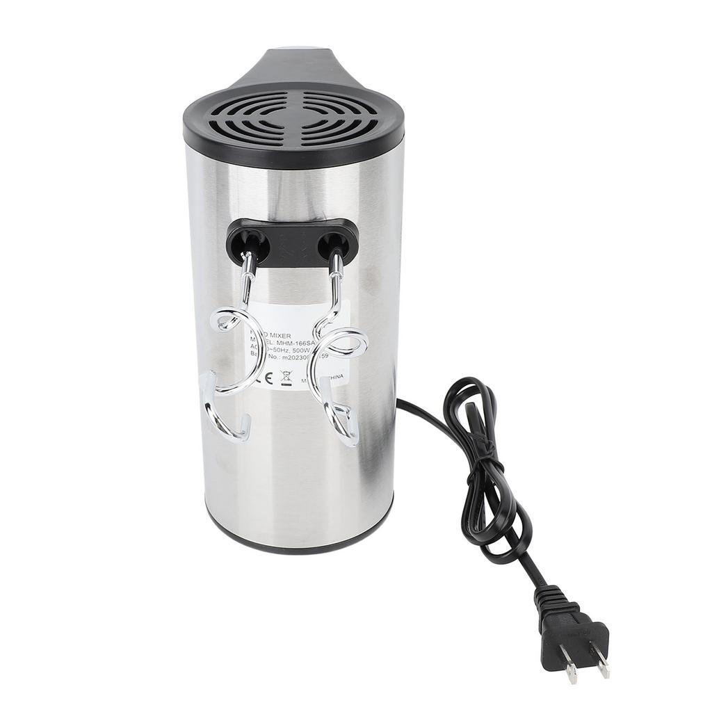 Hand Mixer 500W 5 Speed Turbine Boost Stainless Steel Kitchen Electric Handheld Food Beater for Whip