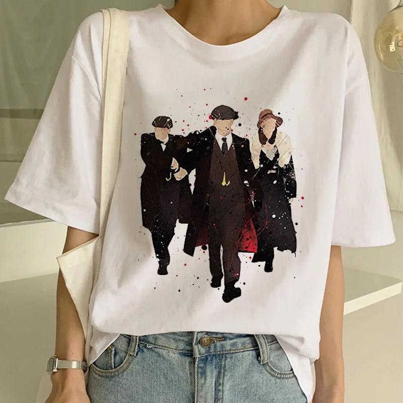Harajuku Peaky Blinder Women Tshirts Funny Short Sleeves T Shirt Women Shirt 90s Ulzzang Female T-shirt Tees Fashion Top