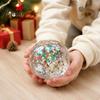 Сенсорные игрушки-антистресс Рождественский ледяной кубик, сжимаемая игрушка, медленно поднимающаяся игрушка из ТПР, наполнение для рождественских носков для детей с блестками, милый праздничный подарок-антистресс,