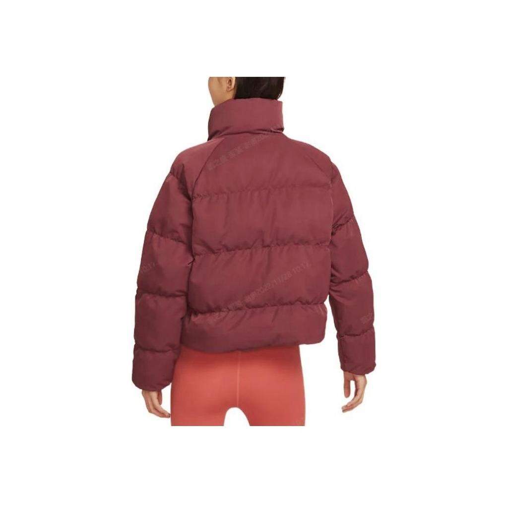 Jordan Flight Logo Embroidered Zip Cotton Jacket Women Jacket Cherry-Wood-Red DR0547-645