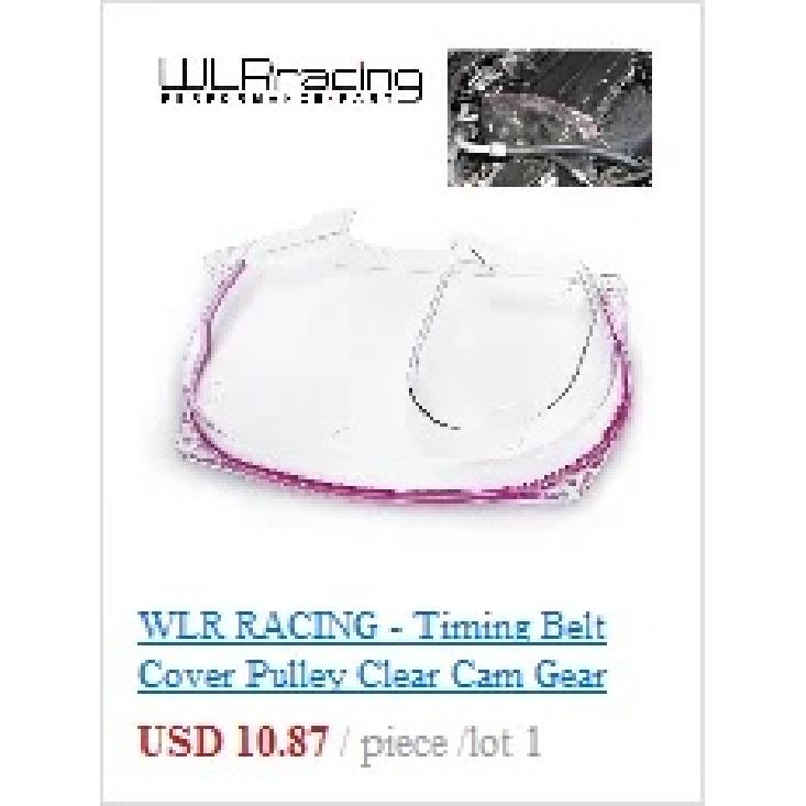 WLR - Clear Cam Gear Timing Belt Cover Turbo Cam Pulley For Honda Civic 96-00 EK EG D15 D16 WLR6337