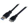 Certified USB 3.0 A To Micro B Cable 2m - M/M - USB3 SuperSpeed USB A To USB Micro B Cord - M/M - USB3CAUB1M