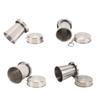 Stainless Steel Collapsible Cup Outdoor Travel Camping Portable Folding Cup with Keychain for Picnic