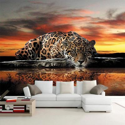 Фото на заказ 3D животное Тигр Леопард Настенные обои Гостиная Спальня Диван Фон Домашний Декор Плакат Настенная живопись Фреска