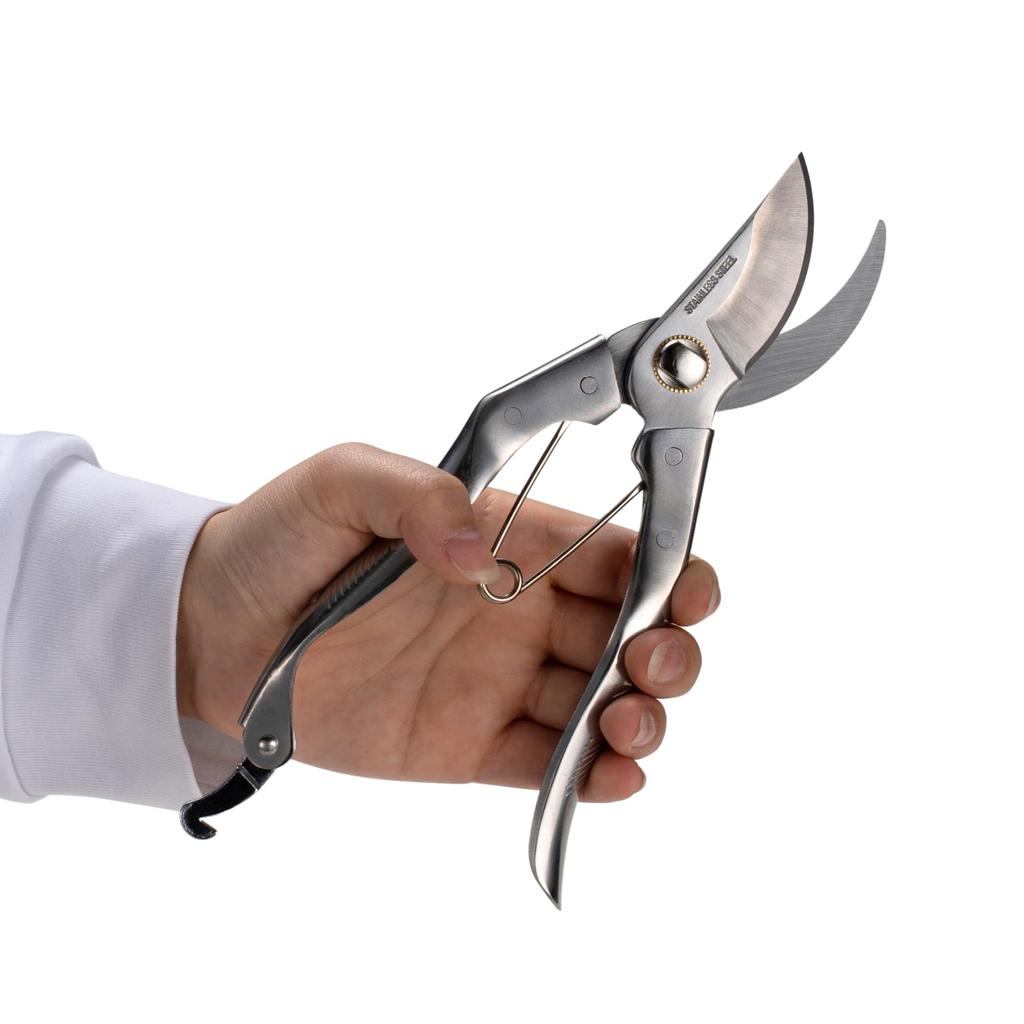 Takagi All Stainless Steel Pruning Shears 200mm Suitable for pruning small branches up to approximately easy to with Gardening - 15mm. Rust-resistant,