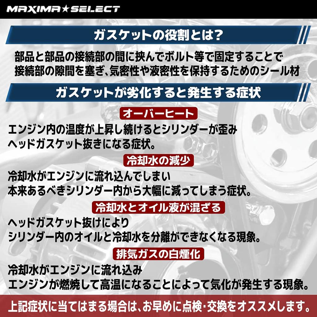 MAXIMASELECT Gasket Set for Overhaul, 4 Mini Engines, Ducks Jazz, Gorilla, Super Cub, Monkey,