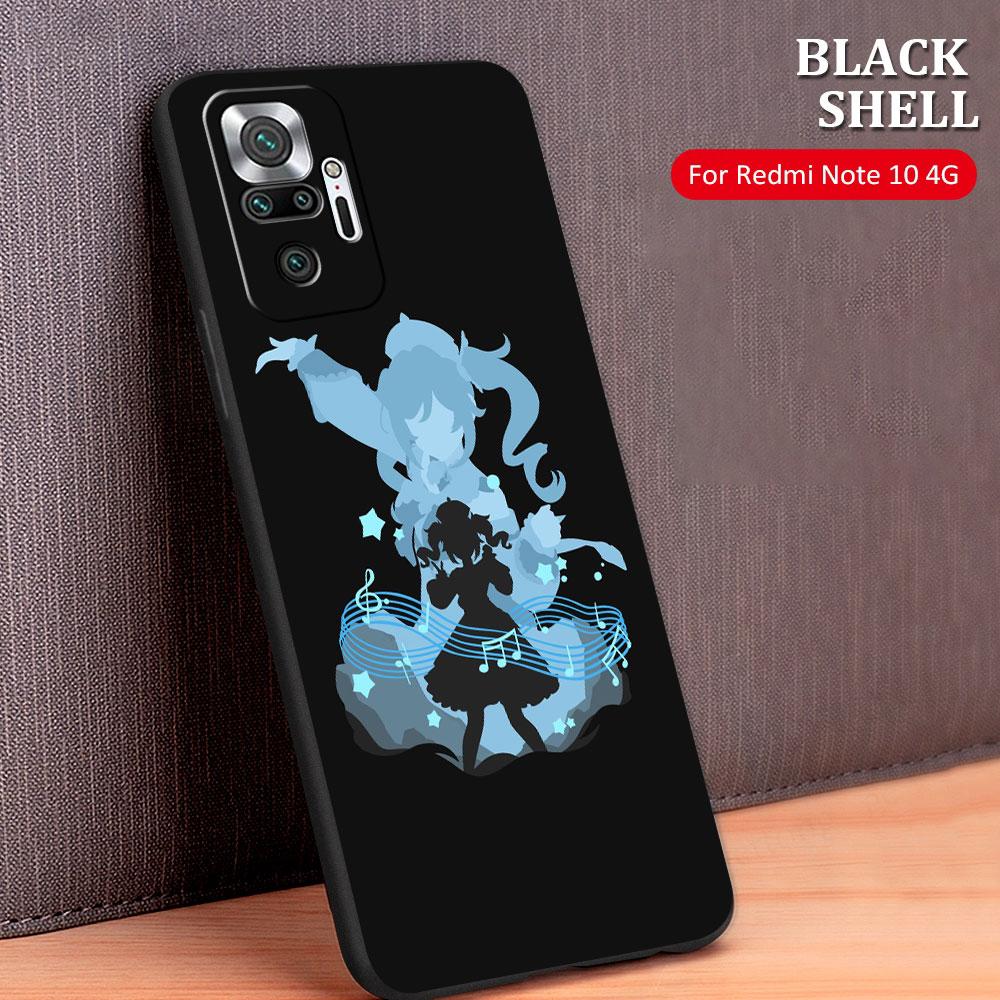 Чехол Celular Genshin Impact Аниме Капа для Xiaomi Redmi Note 10 Pro 9s 9c 8 9a K40 9 8t 9t 11 K40s 11t K50 11s