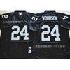 Retro Oakland Raiders Football Jersey 34 32 MN Embroidered Vintage Sports Fan Wear Cotton Rugby Apparel