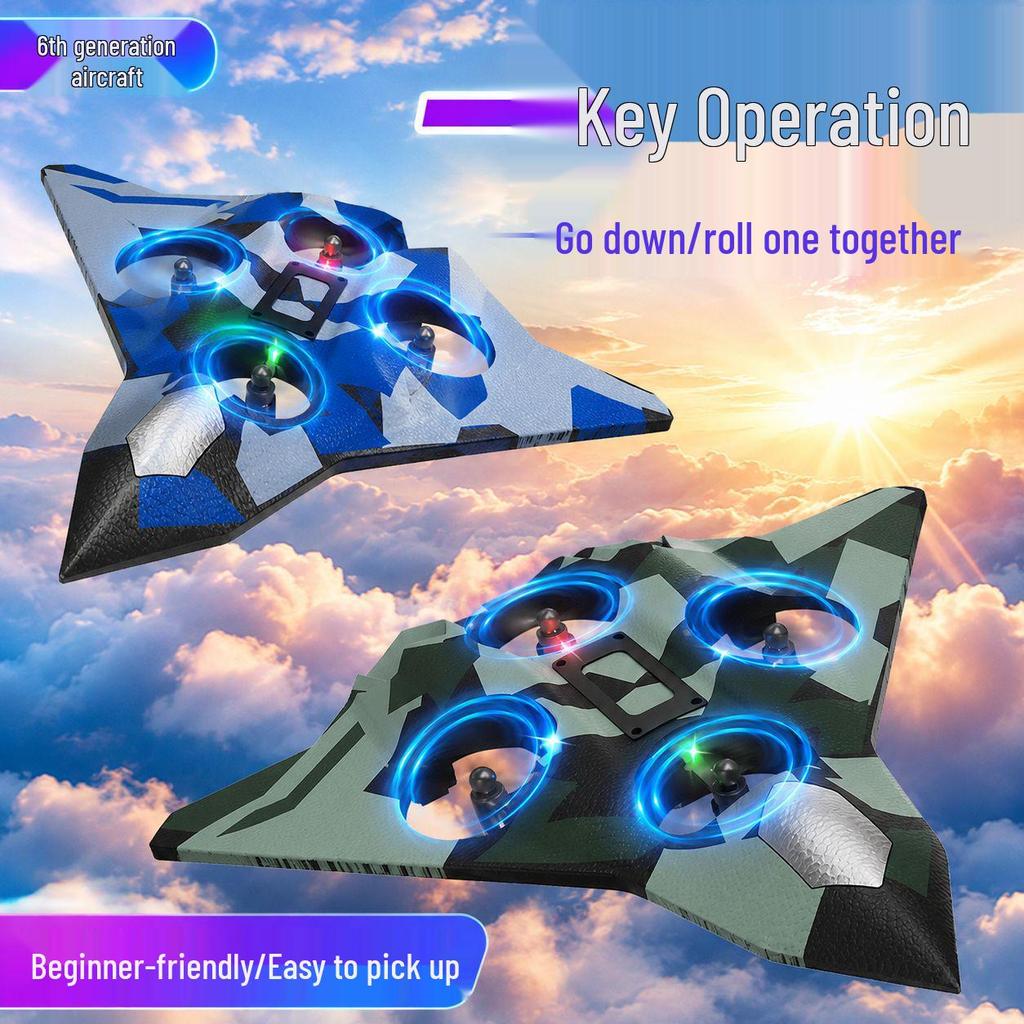 23 Model Remote Control Foam Fighter Quadcopter - Hover & Stunt Capable Toy Aircraft