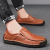 Мужские туфли из натуральной кожи в стиле ретро большого размера сверхлегкие ручной работы повседневные мужские ботильоны