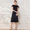 French elegant design with covered sleeves, women's summer nail bead noble lady's high-end small dress dress