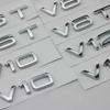 2 шт. Значок V6T V8T ABS 3D наклейка-листок V10 V12 боковая наклейка для автомобилей A4L A5 A6L A7 Q3 Q6 Q7 наклейка для смены модели