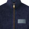 LOUIS VUITTON 1AGL Leather Patch Fleece Blouson 1AGLXO