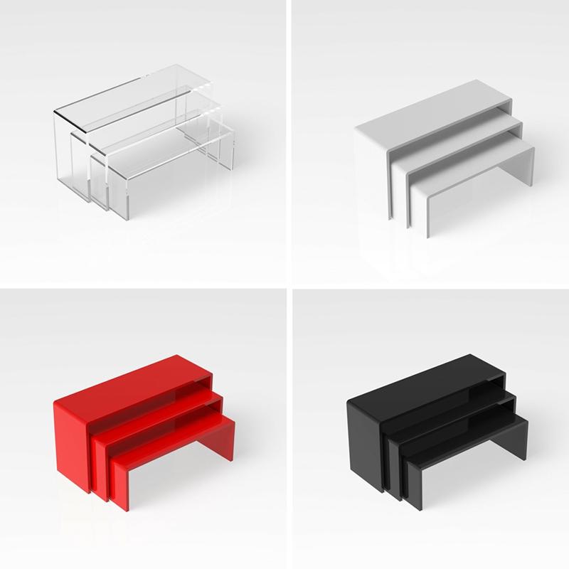 3шт акриловые прилавки для окон, шляпы, обувь, очки, витрина, стойка для шкафа, полка