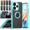Armor Matte Case For Xiaomi Redmi 13 4G 13C 12 5G 12C 10C 10 2022 Cover Ring Magnetic Holder Stand Shockproof Coque Fundas