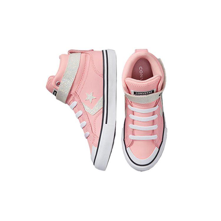 Converse Pro Blaze Strap Кожа Прочные Высокие Детские Холщовые Кеды Детские Кроссовки 672129C