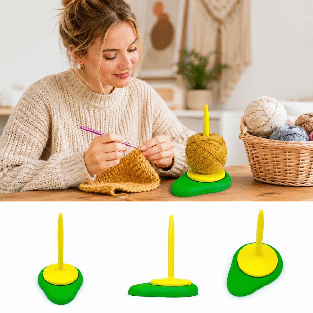 Rotating Yarn Winder Stand Avocado Yarn Ball Rack Crochet Yarn Holder Crocheting Supplies