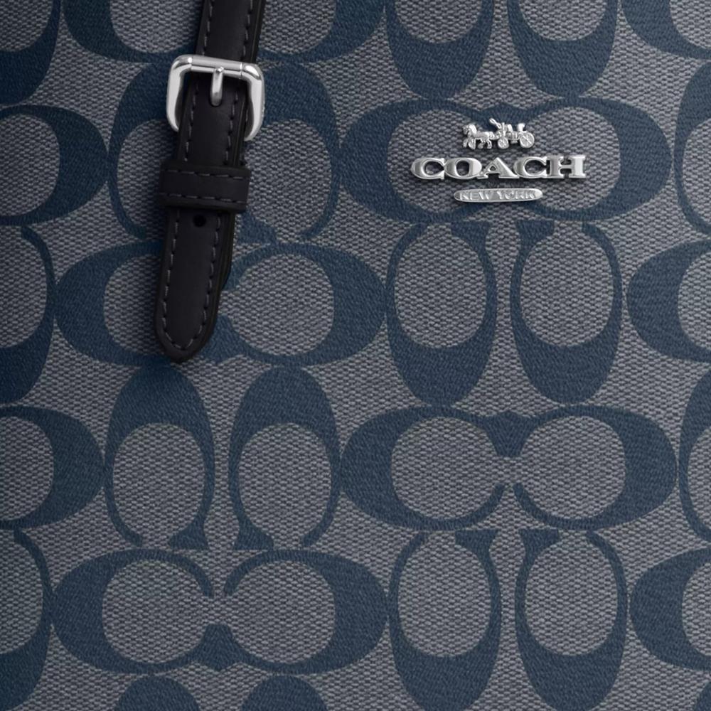 Coach Сумка Mollie 25 из канвы Signature золотисто-коричневый черный