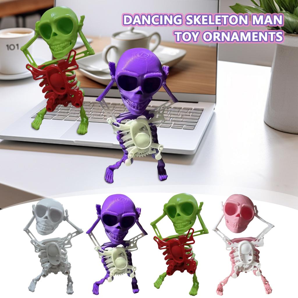 Dancing Skeleton Man Toys Clockwork Fun Little Toy Ornaments
