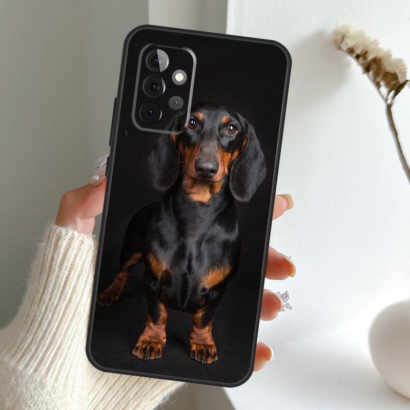 Чехол с таксой для Samsung Galaxy A54 A53 A34 A33 A13 A23 A31 A51 A71 A12 A22 A32 A52 A50 A52S