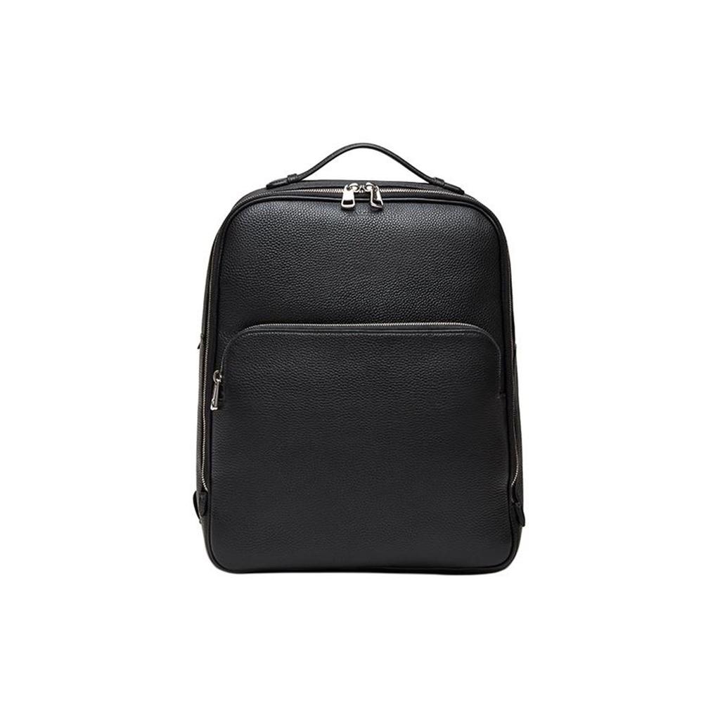 Bally Однотонный рюкзак для commuters с узором личи, на молнии, большой вместимости, мужской рюкзак, черный 6240401
