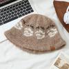 Autumn and Winter Patterned Knitted Fisherman Hat Outdoor Windproof and Warm Hat Fashionable Versatile Pot Hat