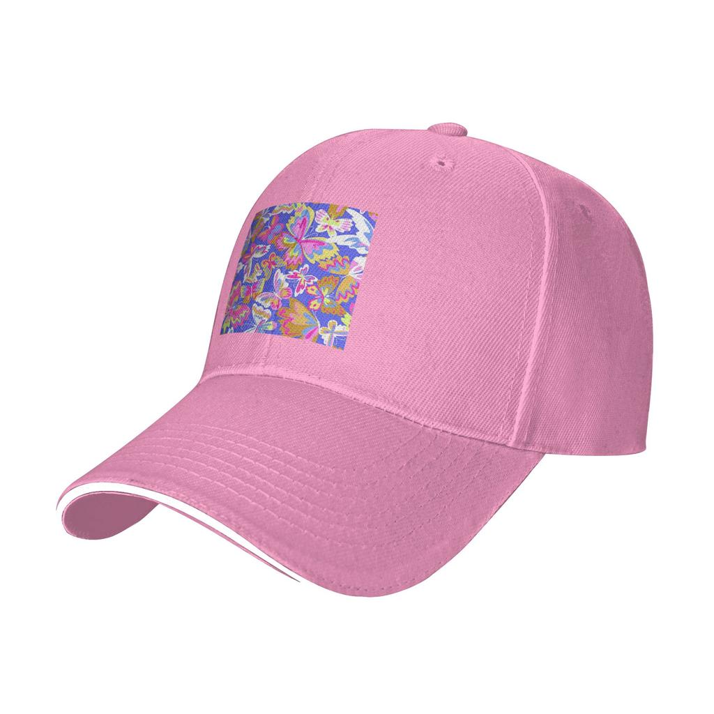 Colorful Butterfly Cap Casual Baseball Caps Adjustable Hat Hip Hop Summer Unisex Baseball Hats Customizable