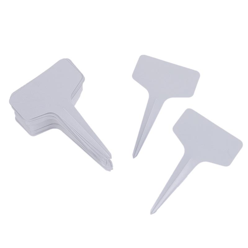 100 Pcs Garden Labels Gardening Plant Classification Sorting Sign Tag Card White