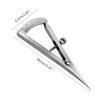 Stainless Steel Castroviejo Caliper Dental Graduated 0-20mm Metal Dental Gauge Caliper Dental Caliper Straight/Angled