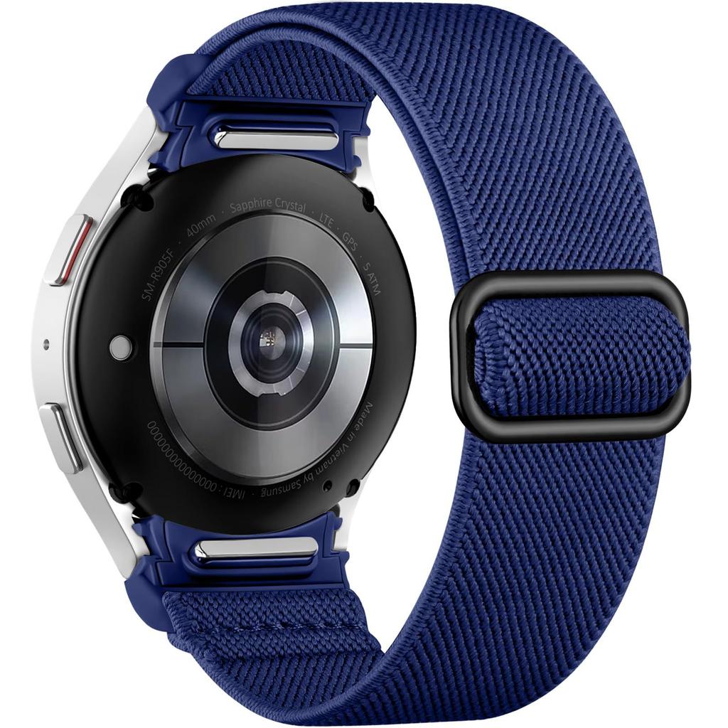 Ремешок без зазоров для Samsung Galaxy Watch 7 6 5 4 40мм 44мм/5 pro 45мм Эластичный нейлоновый браслет Ремешок для Galaxy watch 6 classic 47мм 43мм