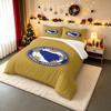 Bosnia and Herzegovina Football Federation Badge Bedding set (1 duvet cover, 2 pillowcases, duvet not included), National Soccer Emblem Art Print