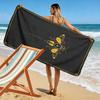 Golden honeybee elegance Print beach towel, quick drying, suitable for travel, outdoor sports, jogging, the beach and swimming, gift