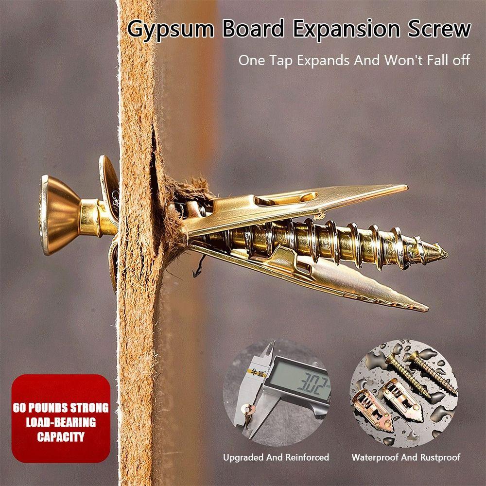 30Pcs/50Pcs Thickened Manganese Steel Wall Fastener High Hardness Steel Anchor Drywall Installation