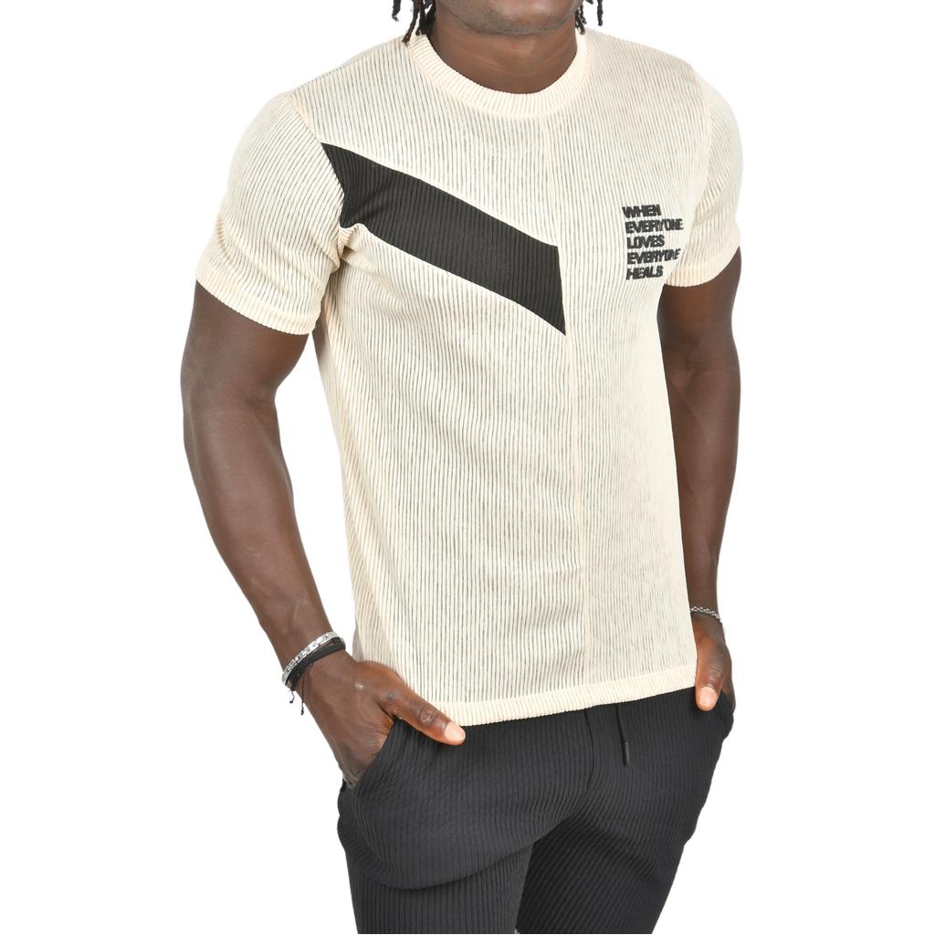 Облегающая трикотажная футболка DeepSEA из лайкры с круглым вырезом 2403230