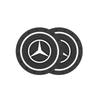 GOX3   2Pcs Crystal Decoration Silicone Mat Car Water Cup Groove Anti-slip Pads For Mercedes Benz AMG Smart W205 C300 W203 W206 W108