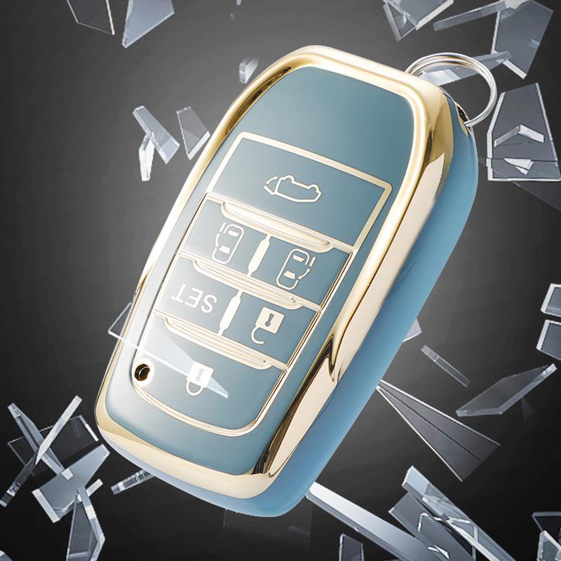 Чехол для ключей с дистанционным управлением из ТПУ с 6 кнопками для Toyota Alphard VELLFIRE NOAH Previa 30 серии, держатель для сумки, аксессуары