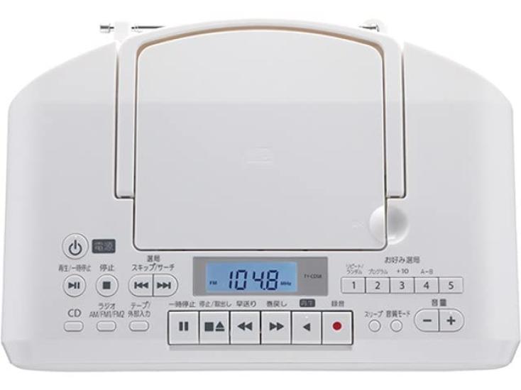 Toshiba TY-CDS8(W) CD Radio Cassette Recorder (White)