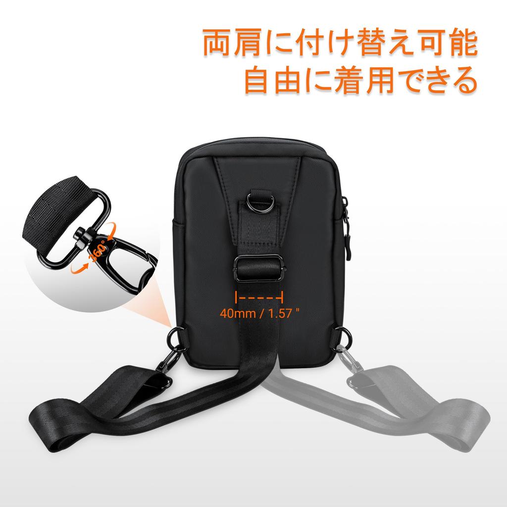 KIWIFOTOS Сумка-кроссбоди для корпуса и плеча для смартфона, Сумка-кроссбоди для смартфона, Мобильный телефон, Мелкие предметы, Регулируемая, Большая, Идеально подходит для улицы, Серая сумка, Сумка, Сумка, Сумка, Унисекс,